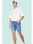 Erkek Yazlık Denim Şort Nefes Alan Pamuklu Kumaş Slim Fit Dar Paça Yaz Aylarının Vazgeçilmezi 1