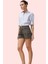 Kadın Denim Şort Leopar Desenli Yüksek Bel Geniş Paça City Short Casual Stil Yaz Günlük Kullanım 1