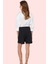 Kadın Fermuarlı Yüksek Bel Dokuma Şort Etek Boru Paça Günlük Kombinler Yaz Aylarının Vazgeçilmezi 3