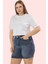 Kadın Regular Denim Şort Yüksek Bel Pamuk Günlük Casual Hafta Sonu Yaz Aylarının Vazgeçilmezi 1