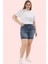 Kadın Regular Denim Şort Yüksek Bel Pamuk Günlük Casual Hafta Sonu Yaz Aylarının Vazgeçilmezi 2