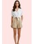Kadın Pamuk Şort; Yüksek Bel Geniş Paça Kısa Boy Rahat Günlük Stil Yaz Aylarının Vazgeçilmezi 1
