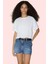 Kadın Pamuk Denim Mini Şort Normal Bel Düz Desen Rahat Günlük Kullanım Yaz Aylarının Vazgeçilmezi 1