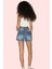 Kadın Şort Pamuk Denim City Short Kalıp Geniş Paça Günlük Kullanım Yaz Aylarının Vazgeçilmezi 3