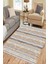 Kaymaz Tabanlı Halı Makinede Yıkanabilir Kilim Desenli Dot Tabanlı Oturma Odası Halısı 5019A 2