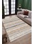 Kaymaz Tabanlı Halı Makinede Yıkanabilir Kilim Desenli Dot Tabanlı Oturma Odası Halısı 5019A 3