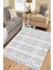 Kırık Beyaz Kilim Makinede Yıkanabilir Kaymaz Tabanlı Kilim Dot Tabanlı Salon Halısı 5041C 3
