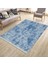 Mavi Modern Halı Kaymaz Tabanlı Kilim Makinede Yıkanabilir Dot Tabanlı Salon Halısı 5152A 1
