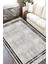 Siyah Çizgili Eskitme Kaymaz Tabanlı Kilim Makinede Yıkanabilir Dot Tabanlı Salon Halısı 5165A 2