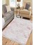 Pembe Gri Halı Makinede Yıkanabilir Kaymaz Tabanlı Kilim Dot Tabanlı Salon Halısı 5051C 3