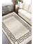 Modern Çizgili Halı Kaymaz Tabanlı Kilim Makinede Yıkanabilir Dot Tabanlı Salon Halısı 5180A 2