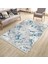 Mavi Modern Halı Kaymaz Tabanlı Kilim Makinede Yıkanabilir Dot Tabanlı Salon Halısı 5157A 1