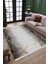 Gri Gold Çizgili Halı Kaymaz Tabanlı Kilim Makinede Yıkanabilir Dot Tabanlı Salon Halısı 5209D 3