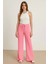 Kadın Beli Lastikli Pol Paça Pantolon 2