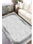 Gri Modern Halı Makinede Yıkanabilir Halı Kaymaz Taban Kilim Dot Tabanlı Salon Halısı 5242A 2