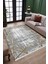 Gri Gold Çizgili Halı Kaymaz Tabanlı Kilim Makinede Yıkanabilir Dot Tabanlı Salon Halısı 5209E 3