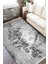 Klasik Gri Halı Makinede Yıkanabilir Halı Kaymaz Taban Kilim Dot Tabanlı Salon Halısı 5249A 2
