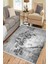 Klasik Gri Halı Makinede Yıkanabilir Halı Kaymaz Taban Kilim Dot Tabanlı Salon Halısı 5249A 3