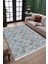 Mavi Çizgili Kilim Makinede Yıkanabilir Halı Kaymaz Taban Kilim Dot Tabanlı Salon Halısı 5246B 3