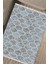 Mavi Çizgili Kilim Makinede Yıkanabilir Halı Kaymaz Taban Kilim Dot Tabanlı Salon Halısı 5246B 4
