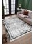 Gri Bohem Kilim Makinede Yıkanabilir Halı Kaymaz Taban Kilim Dot Tabanlı Salon Halısı 5240A 3