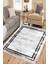 Beyaz Modern Halı Makinede Yıkanabilir Halı Kaymaz Taban Kilim Dot Tabanlı Salon Halısı 5241A 3