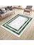 Yeşil Şeritli Halı Yıkanabilir Halı Kaymaz Taban Kilim Dot Tabanlı Oturma Odası Halısı 5268C 1