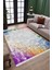 Çok Renkli Halı Makinede Yıkanabilir Halı Kaymaz Taban Kilim Dot Tabanlı Salon Halısı 5251B 3