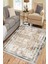 Bej Bohem Kilim Makinede Yıkanabilir Halı Kaymaz Taban Kilim Dot Tabanlı Salon Halısı 5240B 3