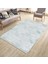 Turkuaz Gri Halı Makinede Yıkanabilir Kaymaz Tabanlı Kilim Dot Tabanlı Salon Halısı 5051A 1