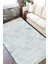 Turkuaz Gri Halı Makinede Yıkanabilir Kaymaz Tabanlı Kilim Dot Tabanlı Salon Halısı 5051A 2
