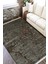 Antrasit Motifli Halı Makinede Yıkanabilir Halı Kaymaz Taban Kilim Dot Tabanlı Salon Halısı 5248B 2