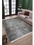 Antrasit Klasik Motifli Kilim Yıkanabilir Halı Kaymaz Taban Kilim Dot Tabanlı Salon Halısı 5252A 3
