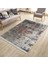 Gri Kırmızı Halı Kaymaz Tabanlı Kilim Makinede Yıkanabilir Dot Tabanlı Salon Halısı 5115C 1