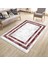 Kırmızı Şeritli Yolluk Yıkanabilir Halı Kaymaz Taban Kilim Dot Tabanlı Oturma Odası Halısı 5268A 1