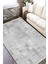 Gri Renk Halı Kaymaz Tabanlı Kilim Makinede Yıkanabilir Dot Tabanlı Salon Halısı 5092A 2