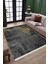 Antrasit Sarı Kilim Yıkanabilir Halı Kaymaz Taban Kilim Dot Tabanlı Oturma Odası Halısı 5260A 3