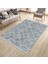 Mavi Çizgili Kilim Makinede Yıkanabilir Halı Kaymaz Taban Kilim Dot Tabanlı Salon Halısı 5246B 1