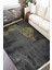 Antrasit Sarı Kilim Yıkanabilir Halı Kaymaz Taban Kilim Dot Tabanlı Oturma Odası Halısı 5260A 2