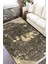 Modern Bej Kilim Kaymaz Tabanlı Kilim Makinede Yıkanabilir Dot Tabanlı Salon Halısı 5175B 2