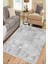 Gri Renk Halı Kaymaz Tabanlı Kilim Makinede Yıkanabilir Dot Tabanlı Salon Halısı 5092A 3