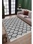 Modern Çizgili Kilim Makinede Yıkanabilir Halı Kaymaz Taban Kilim Dot Tabanlı Salon Halısı 5246A 3