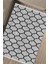 Modern Çizgili Kilim Makinede Yıkanabilir Halı Kaymaz Taban Kilim Dot Tabanlı Salon Halısı 5246A 4