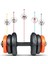 36 kg (2x 18KG) Dambıl Seti Turuncu Siyah 5