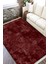 Bordo Renk Kilim Kaymaz Tabanlı Kilim Makinede Yıkanabilir Dot Tabanlı Salon Halısı 5176A 2
