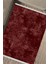 Bordo Renk Kilim Kaymaz Tabanlı Kilim Makinede Yıkanabilir Dot Tabanlı Salon Halısı 5176A 4