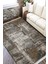 Kahverengi Halı Kaymaz Tabanlı Kilim Makinede Yıkanabilir Dot Tabanlı Salon Halısı 5161B 2