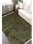 Haki Motifli Halı Makinede Yıkanabilir Halı Kaymaz Taban Kilim Dot Tabanlı Salon Halısı 5248C 2
