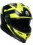 K7 Mplk Glımpse Matt Black Yellow Fluo Kapalı Kask 1