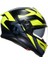 K7 Mplk Glımpse Matt Black Yellow Fluo Kapalı Kask 3